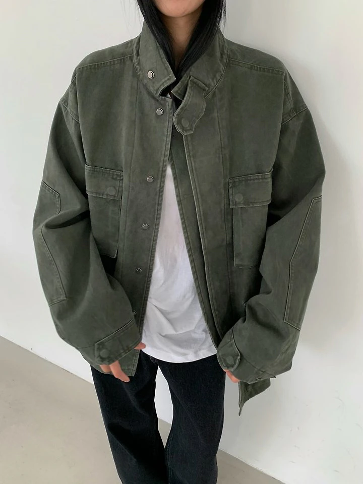 Peach Low Field Jacket by Cover for Women - view 7