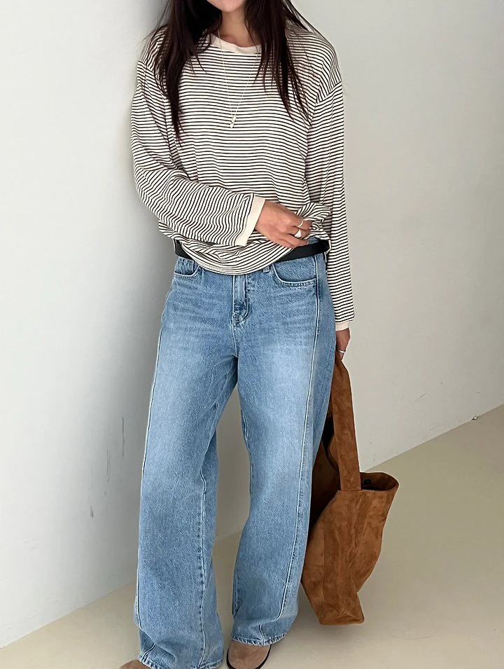 Denver Striped Tee by Diana for Women - view 7