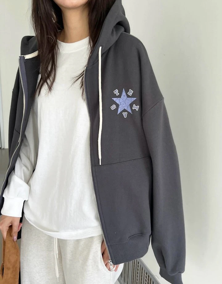 Star Hooded Jacket by Diana for Women - view 8