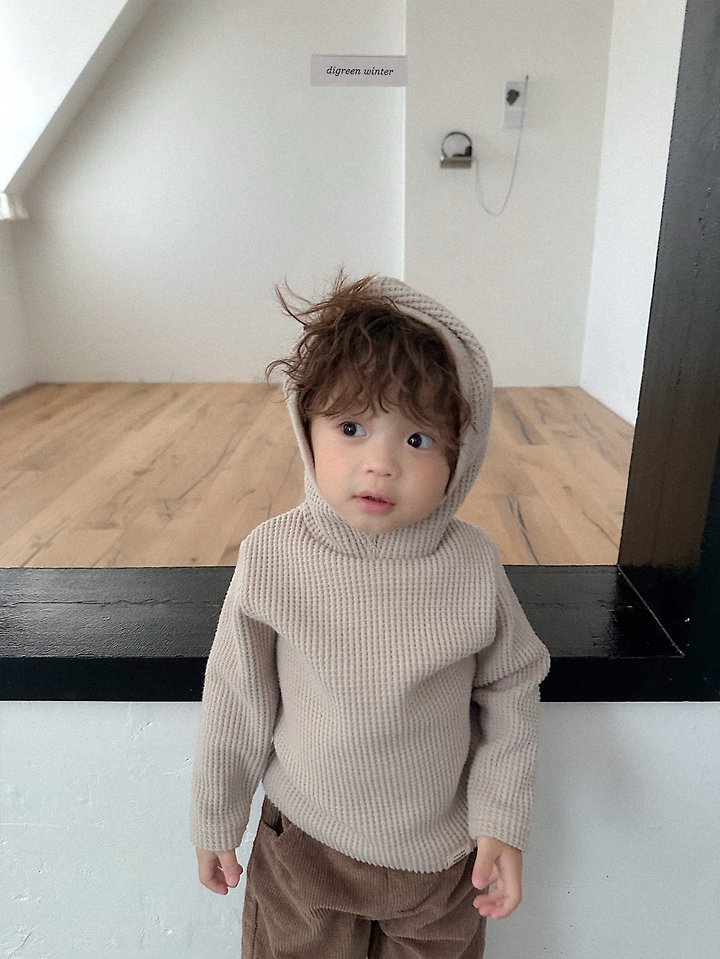 Waffle Hooded Tee by Digreen for Child - view 4