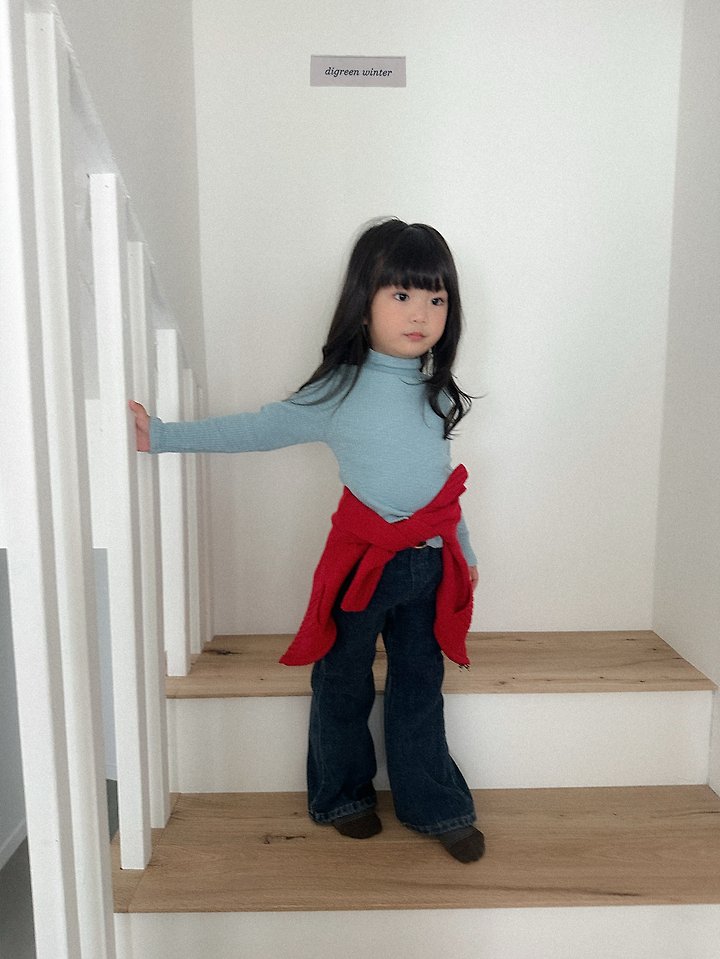 Chenille Bootcut Denim Pants by Digreen for Child - view 5