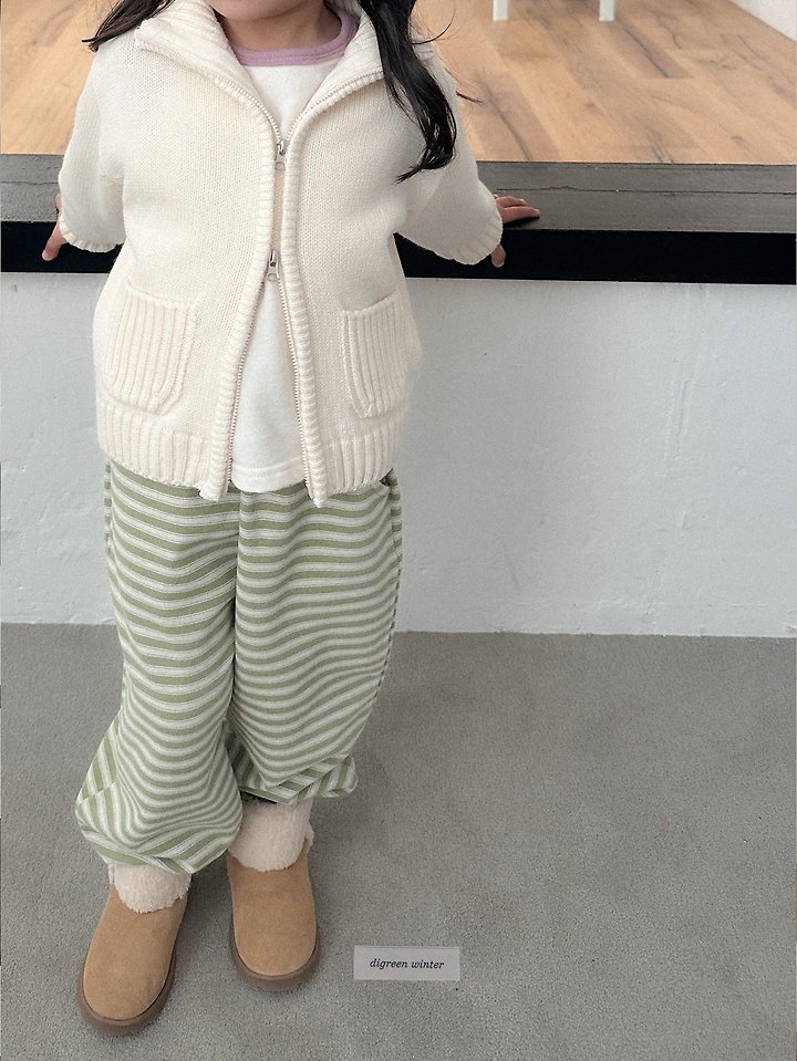 Cherry Striped Jogger Pants by Digreen for Child - view 9