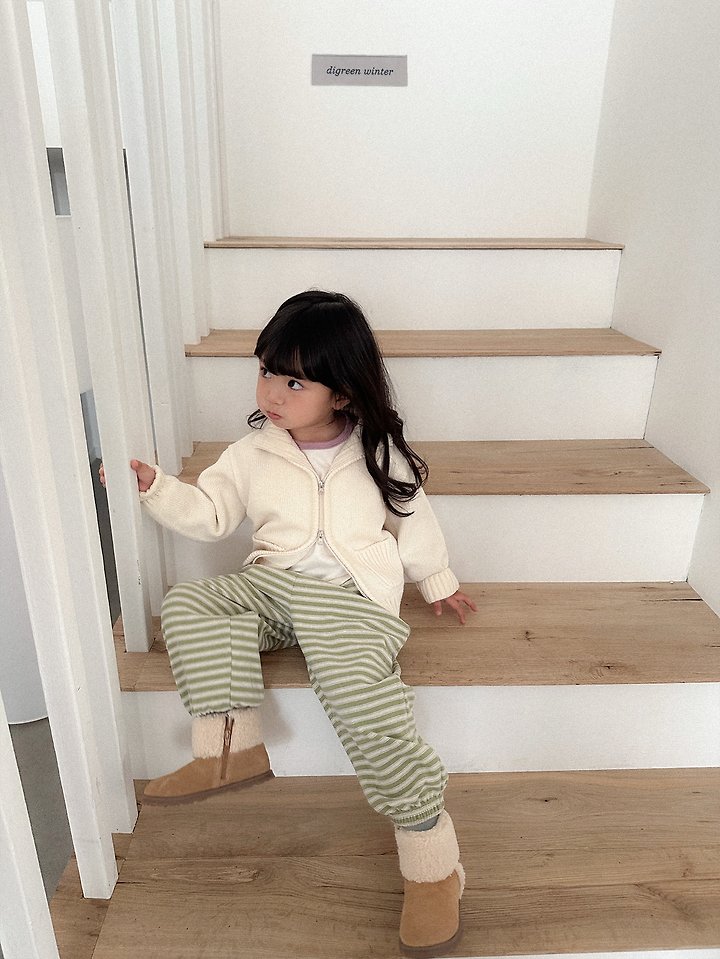Cherry Striped Jogger Pants by Digreen for Child - view 11