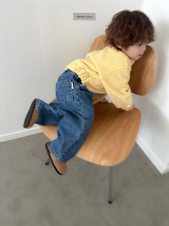 Quilted Denim Pants by Digreen for Child - view 4