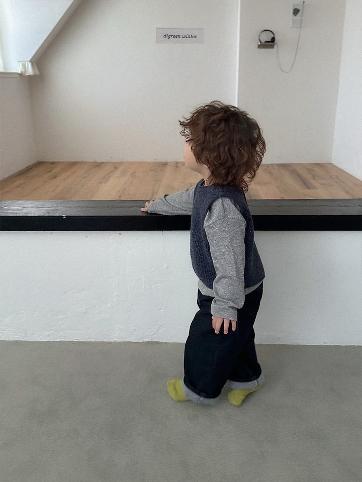 Knot Dart Denim Pants by Digreen for Child - view 7