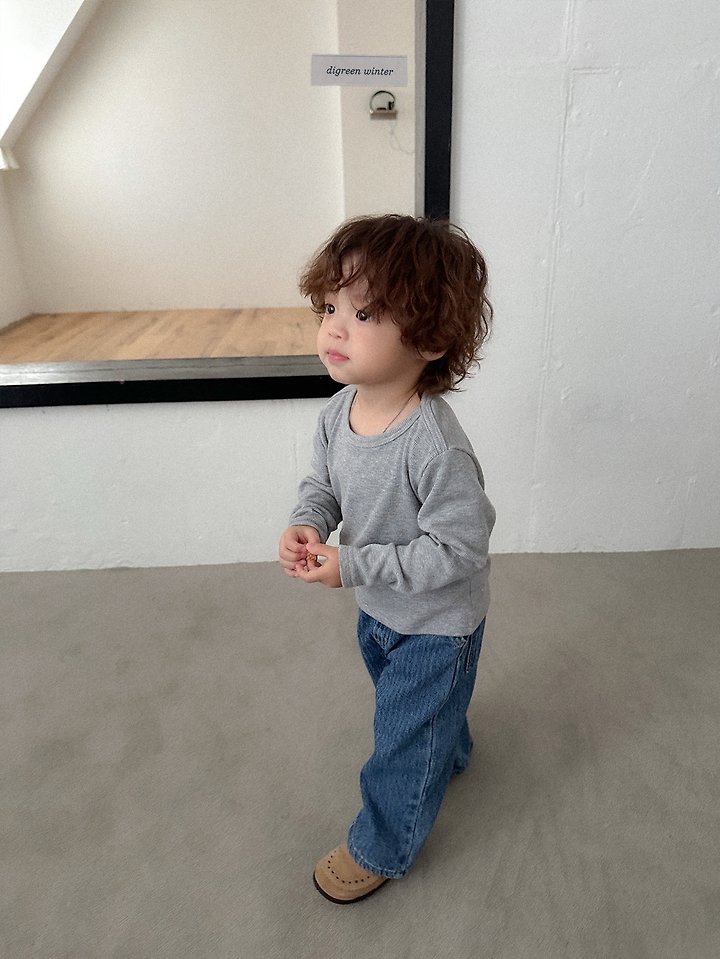 Quilted Denim Pants by Digreen for Child - view 9