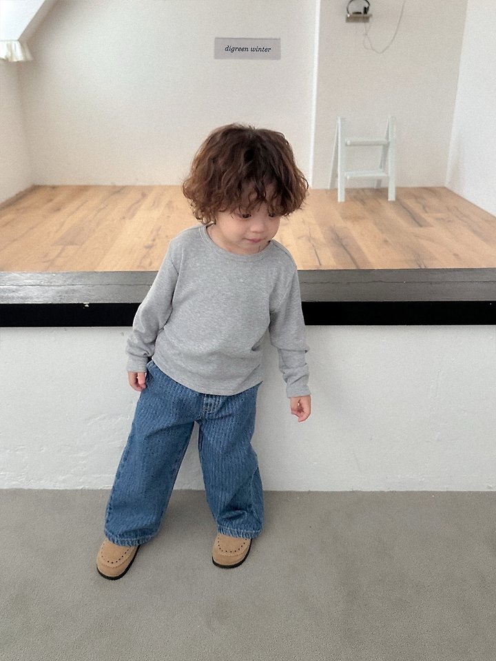 Quilted Denim Pants by Digreen for Child - view 10