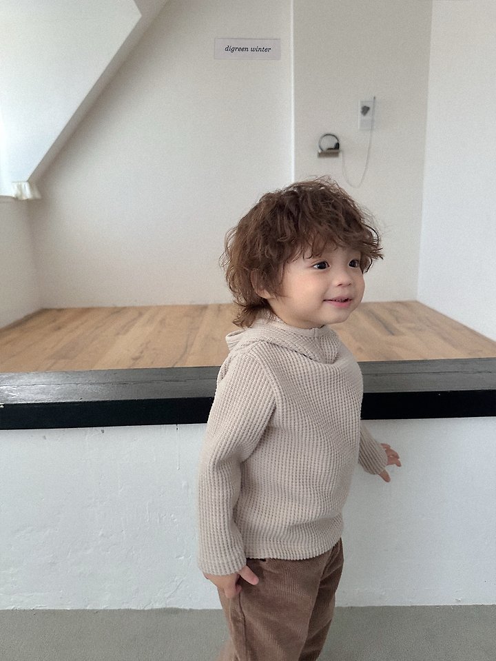 Waffle Hooded Tee by Digreen for Child - view 7