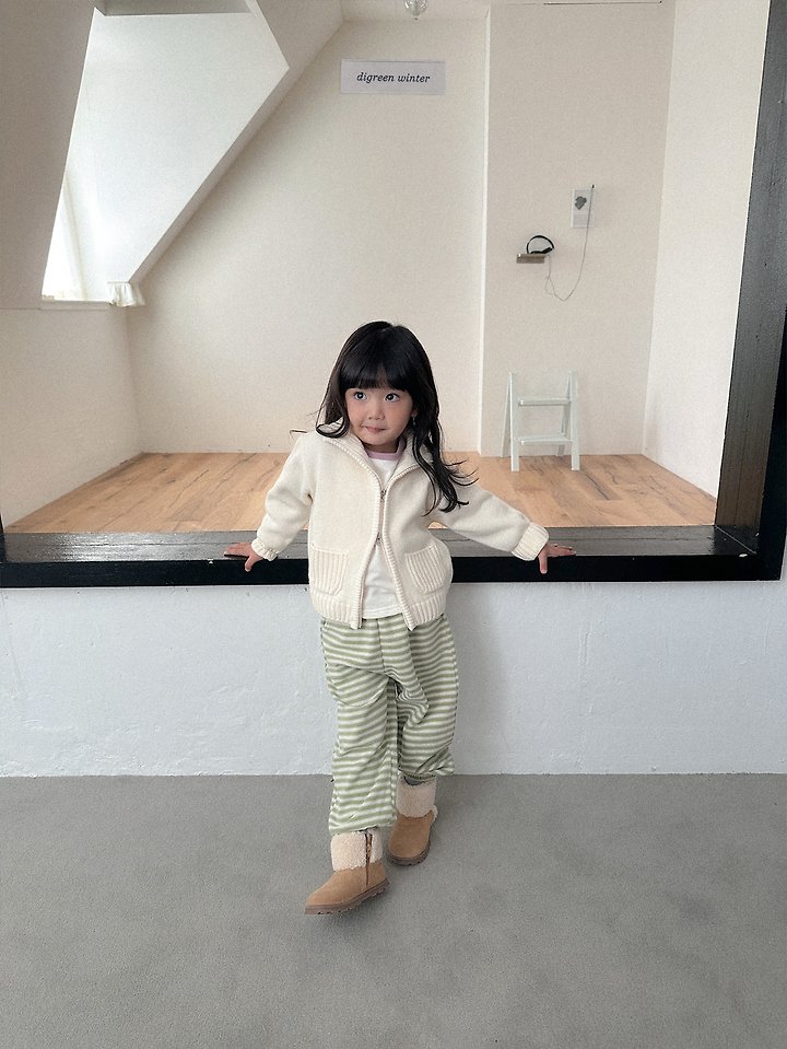 Cherry Striped Jogger Pants by Digreen for Child - view 7