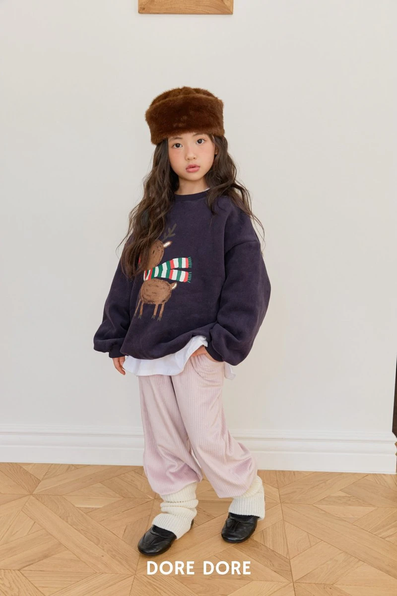 Mink Velour Jogger Pants by Dore Dore for Child - view 1