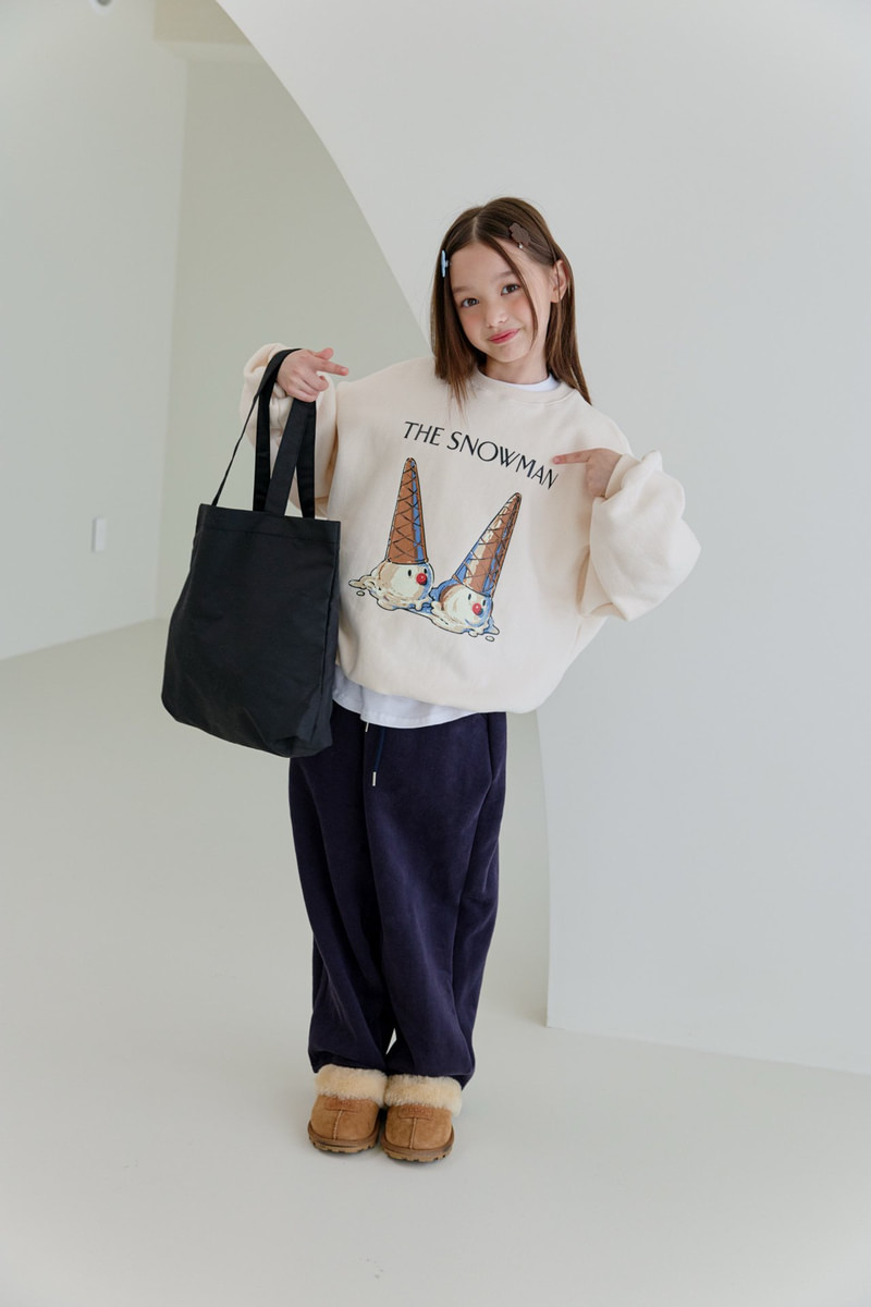 Double Fleece Snow Sweatshirt by Dore Dore for Child - view 11