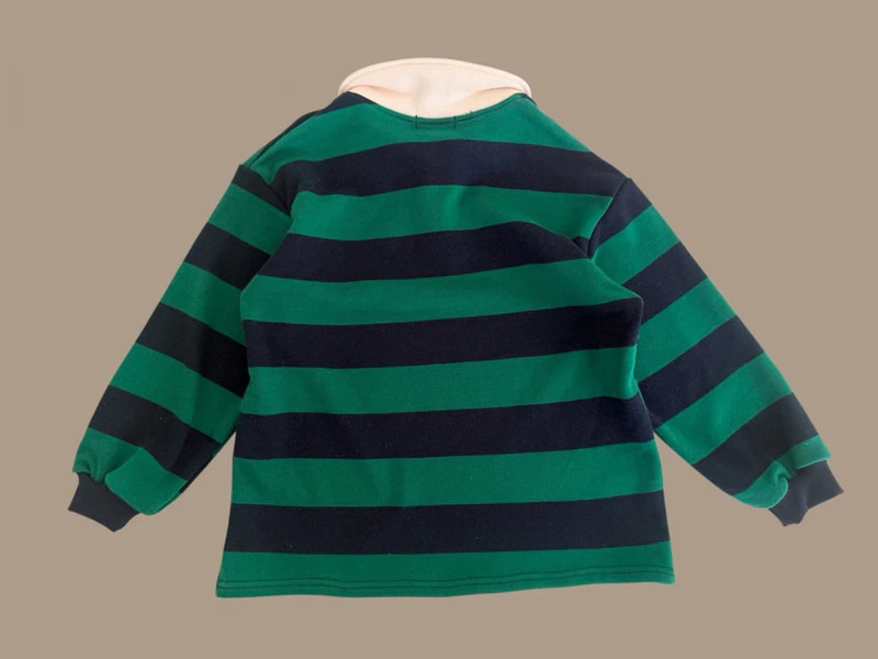 Denggang Striped Collar Tee by Dore Dore for Child - view 6