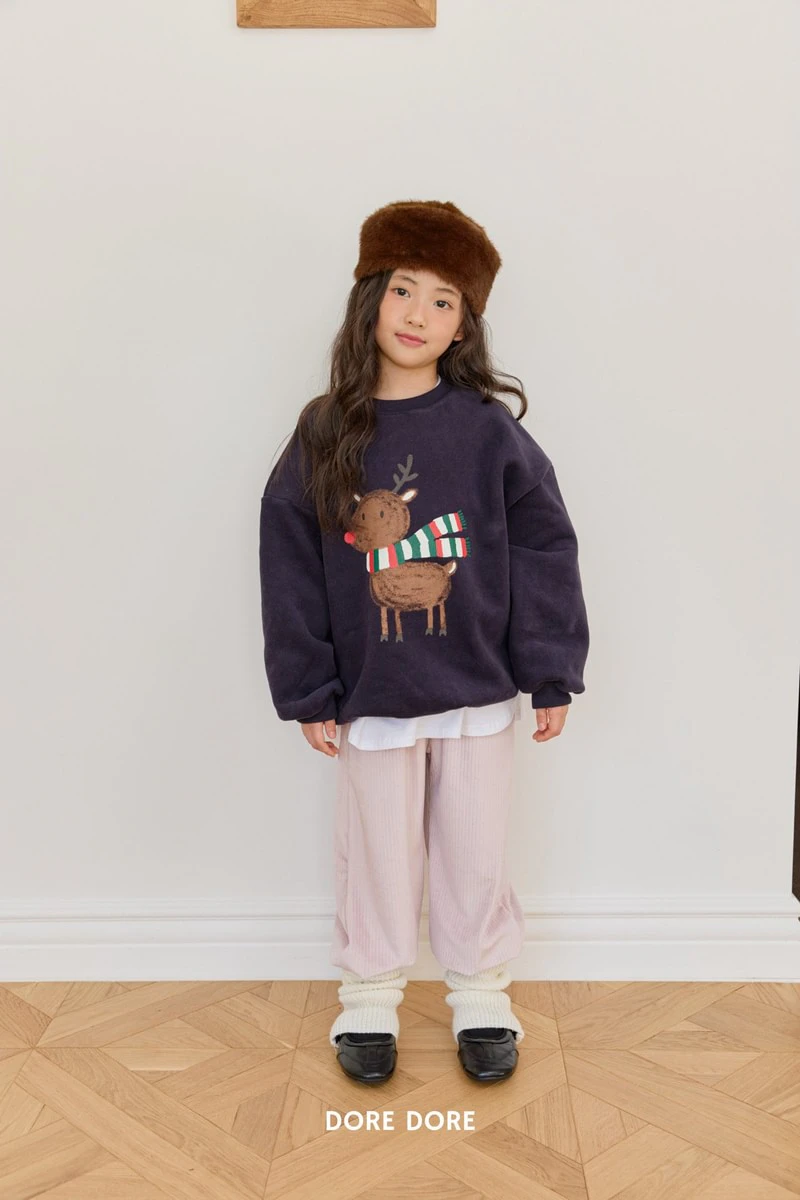 Mink Velour Jogger Pants by Dore Dore for Child - view 9