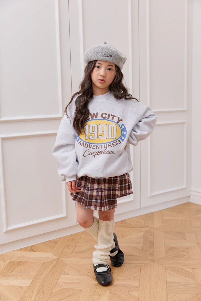 Velour Woolen Check Shorts by Dore Dore for Child - view 1