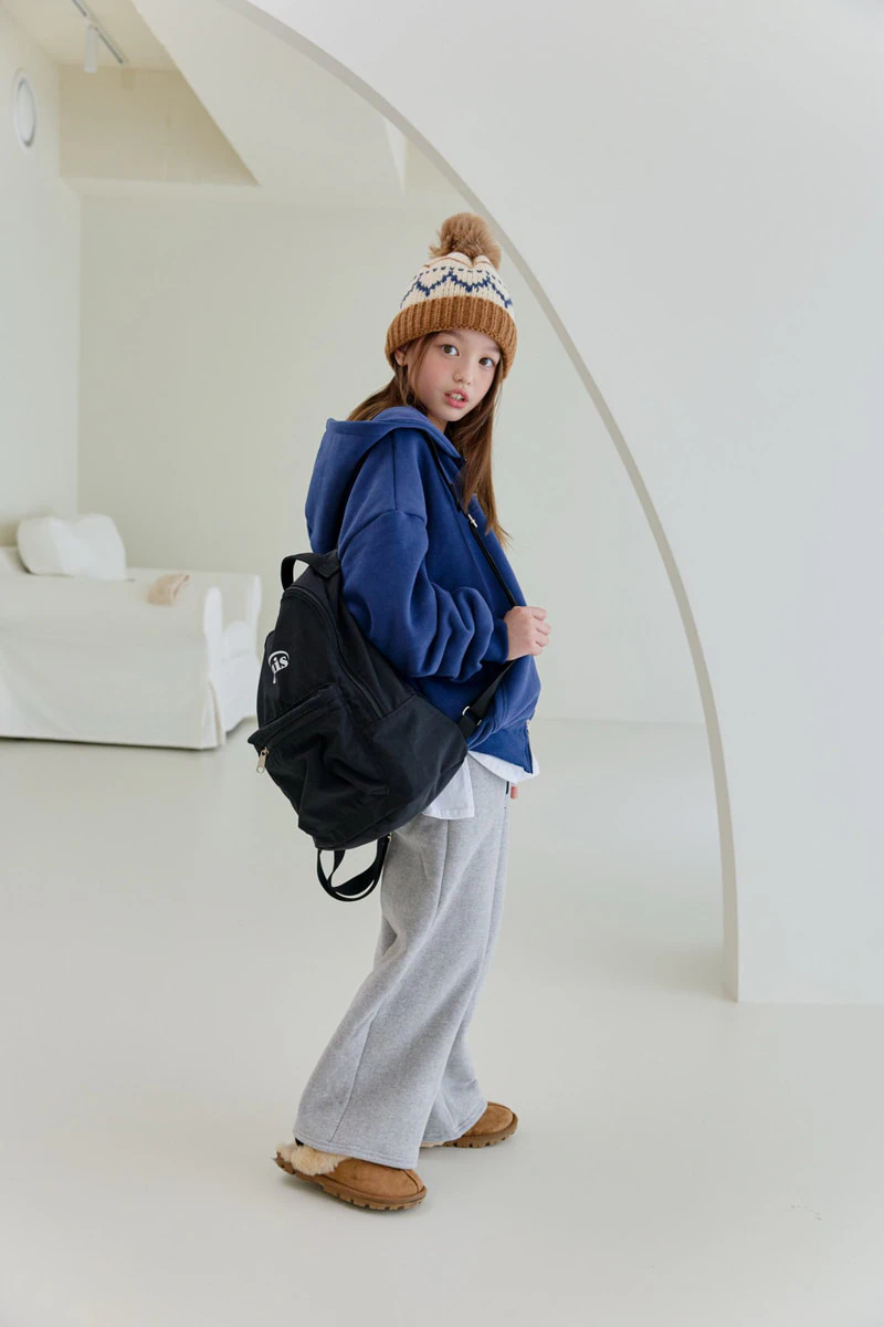 Double Fleece Overfit Hooded Zip-up by Dore Dore for Child - view 11