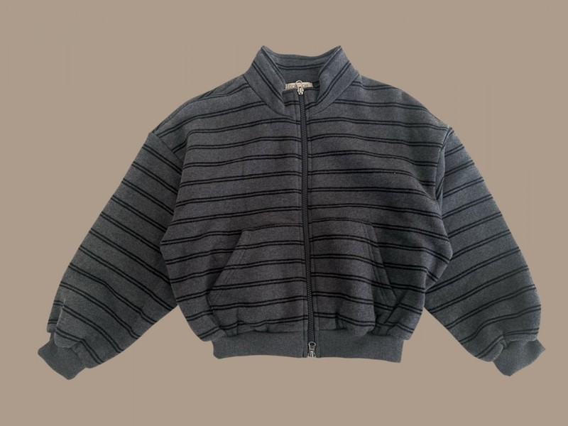 Double Fleece Striped Zip-up by Dore Dore for Child - view 5