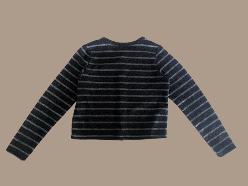 Boucle Peach Cardigan by Dore Dore for Child - view 6