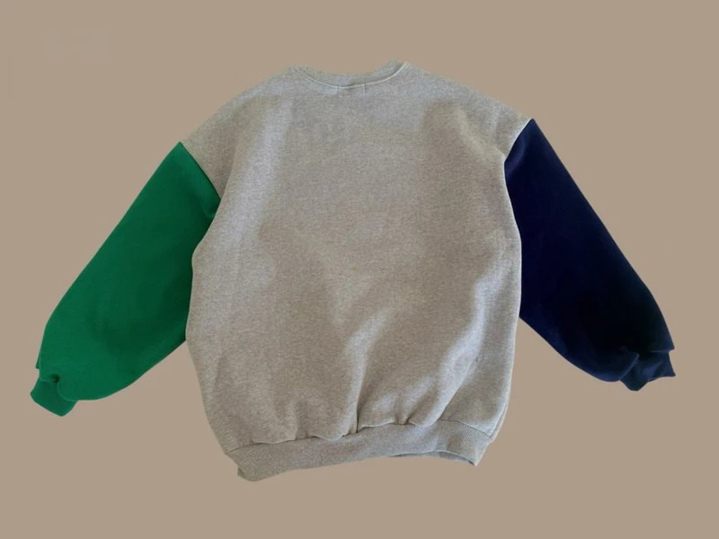 Double Fleece Colorblock Sweatshirt by Dore Dore for Child - view 4