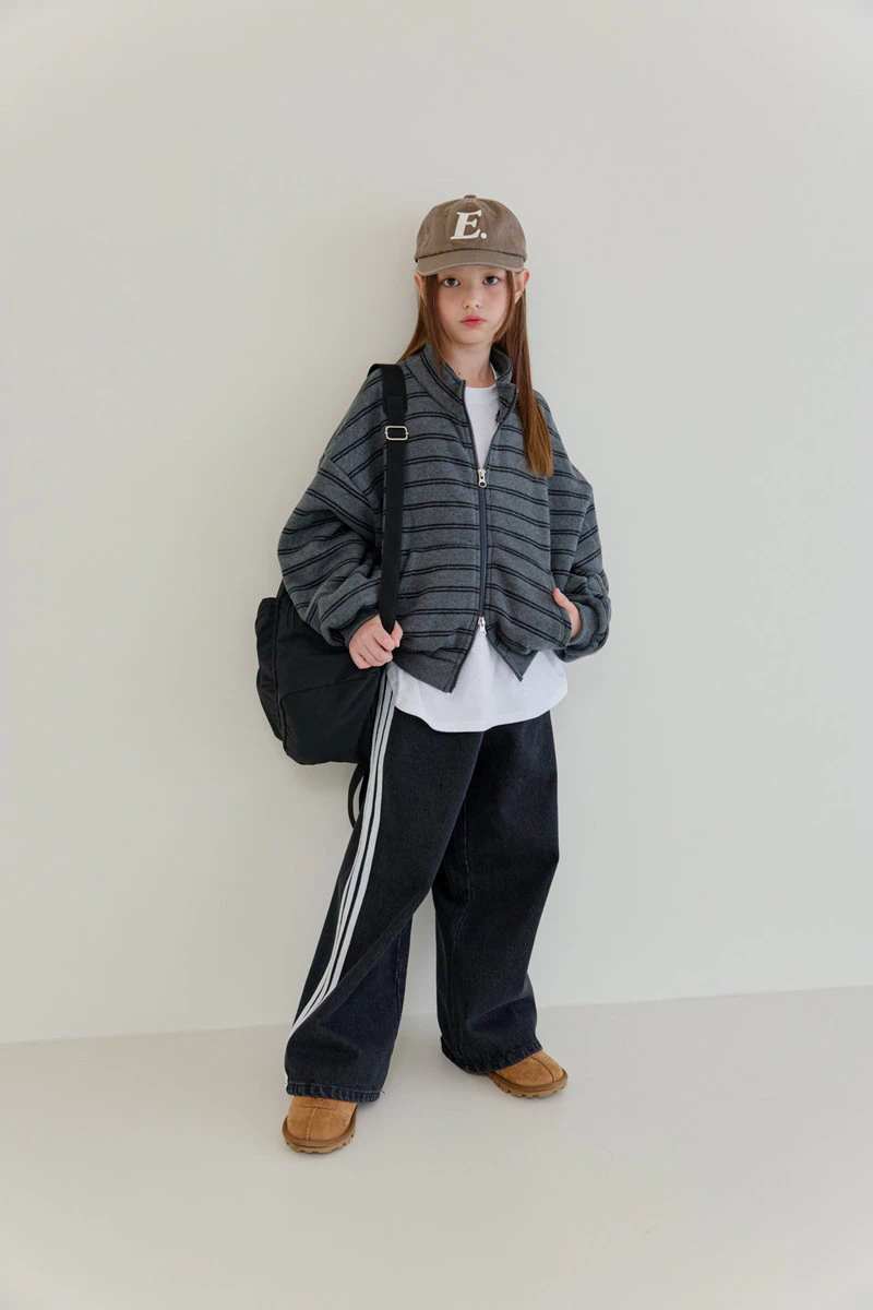 Three-line Denim Pants by Dore Dore for Child - view 9