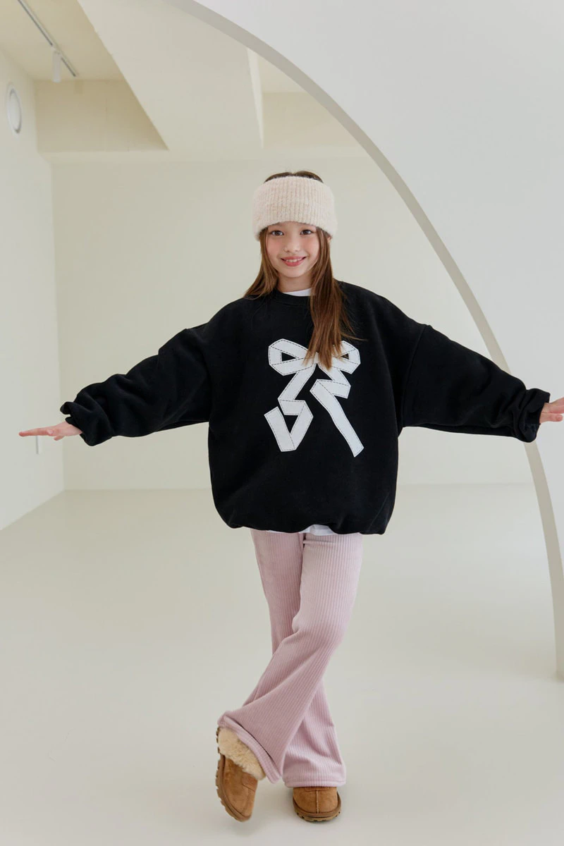 Double Fleece Ribbon Sweatshirt by Dore Dore for Child - view 11