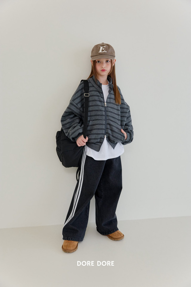 Double Fleece Striped Zip-up by Dore Dore for Child - view 8