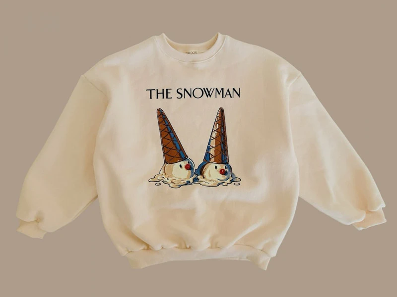 Double Fleece Snow Sweatshirt by Dore Dore for Child - view 5