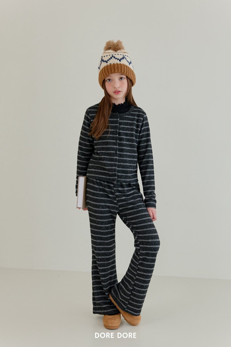 Boucle Peach Cardigan by Dore Dore for Child - view 8