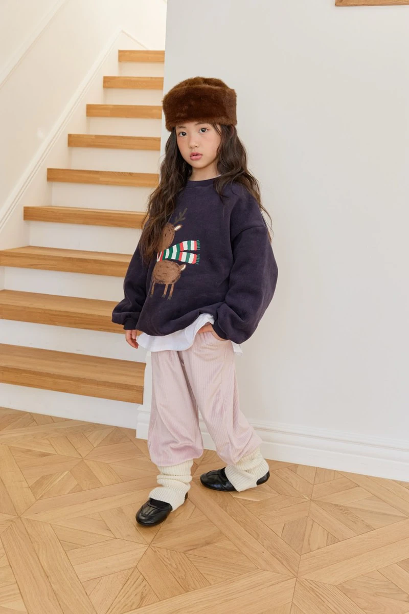 Mink Velour Jogger Pants by Dore Dore for Child - view 12