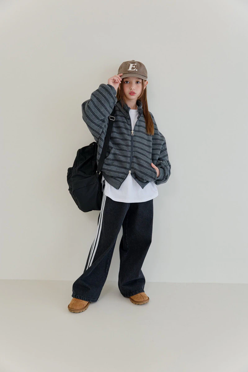 Three-line Denim Pants by Dore Dore for Child - view 10