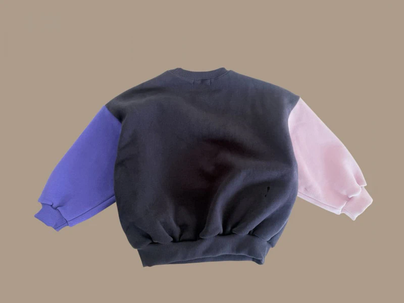 Double Fleece Colorblock Sweatshirt by Dore Dore for Child - view 6