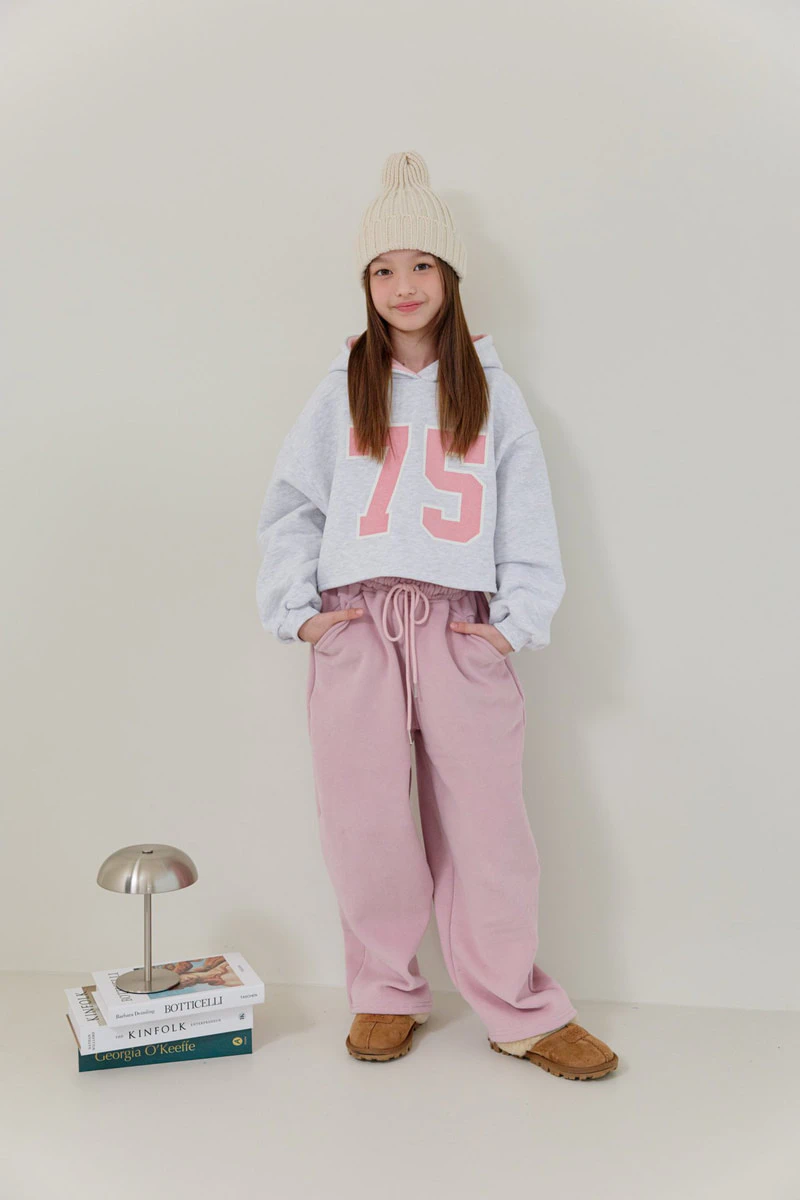 Double Fleece 75 Crop Hoodie by Dore Dore for Child - view 11