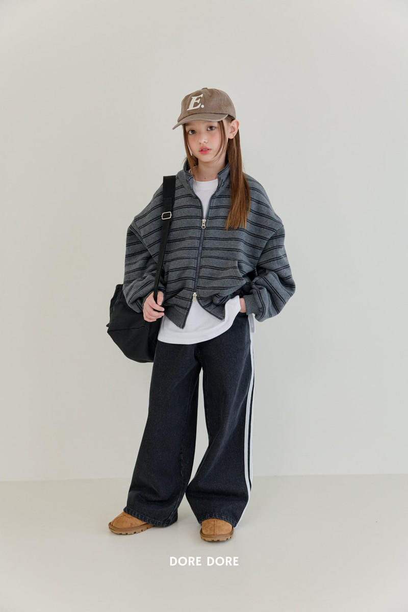 Double Fleece Striped Zip-up by Dore Dore for Child - view 9