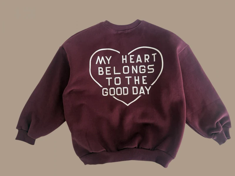 Double Fleece Love Sweatshirt by Dore Dore for Child - view 4