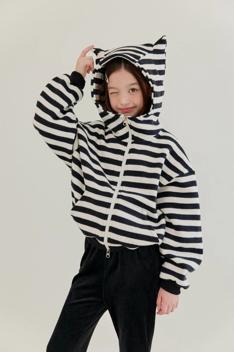 Double Fleece Cat Hooded Zip-up by Dore Dore for Child - view 11