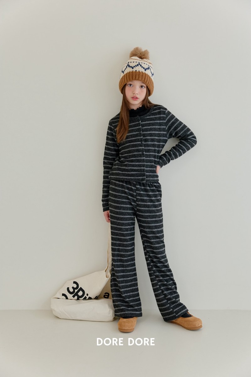 Boucle Peach Cardigan by Dore Dore for Child - view 9