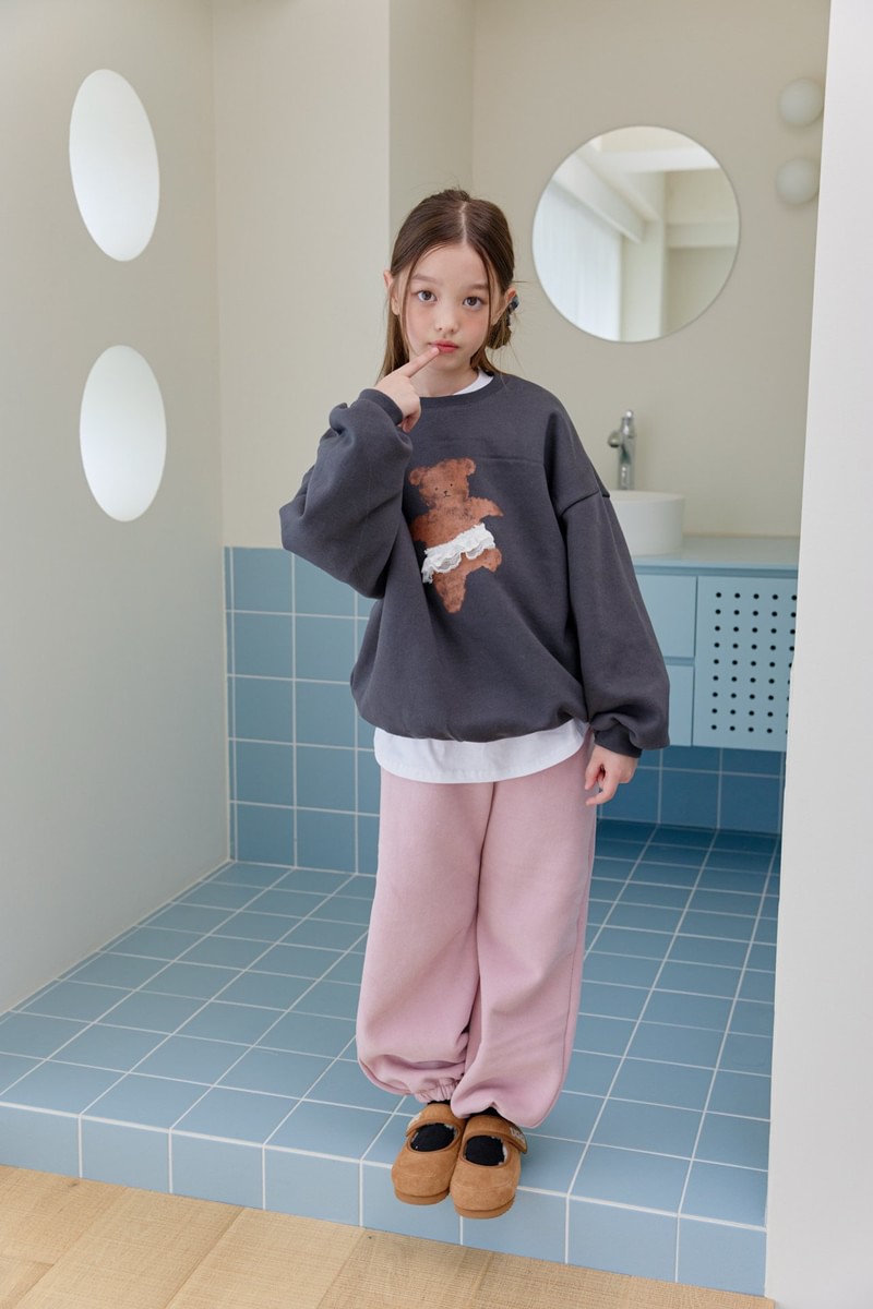 Double Fleece Skirt Bear Sweatshirt by Dore Dore for Child - view 12
