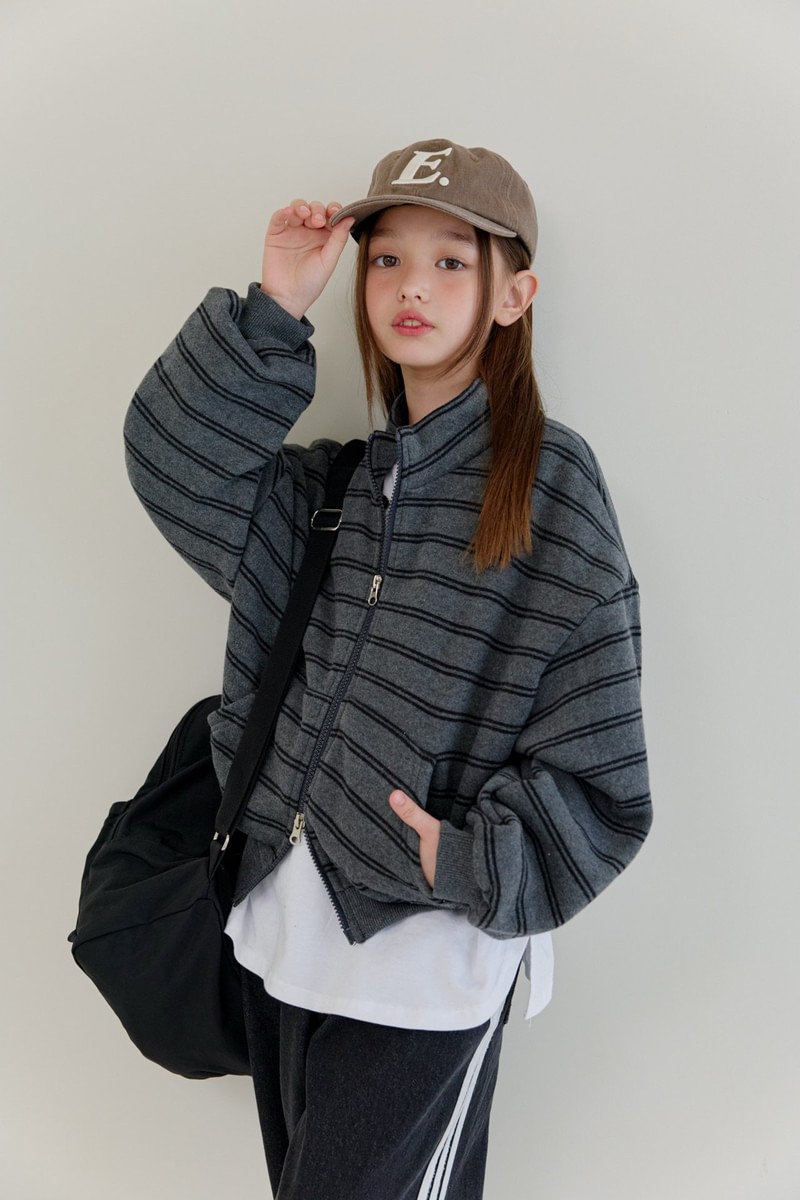 Double Fleece Striped Zip-up by Dore Dore for Child - view 10