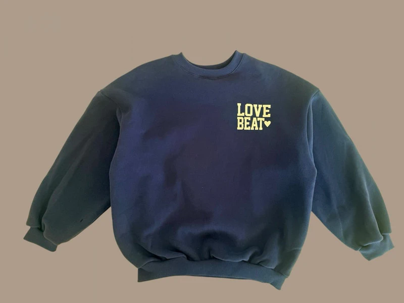 Double Fleece Love Sweatshirt by Dore Dore for Child - view 5