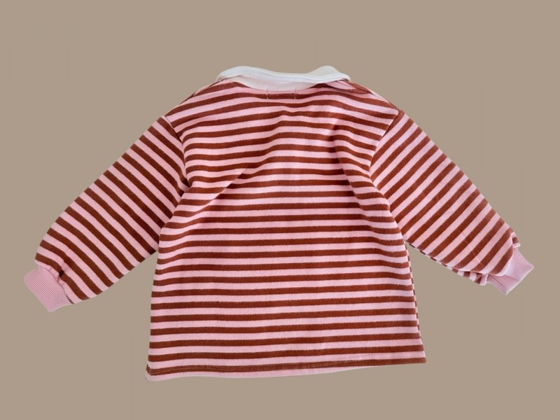 Fine Striped Collar Tee by Dore Dore for Child - view 4