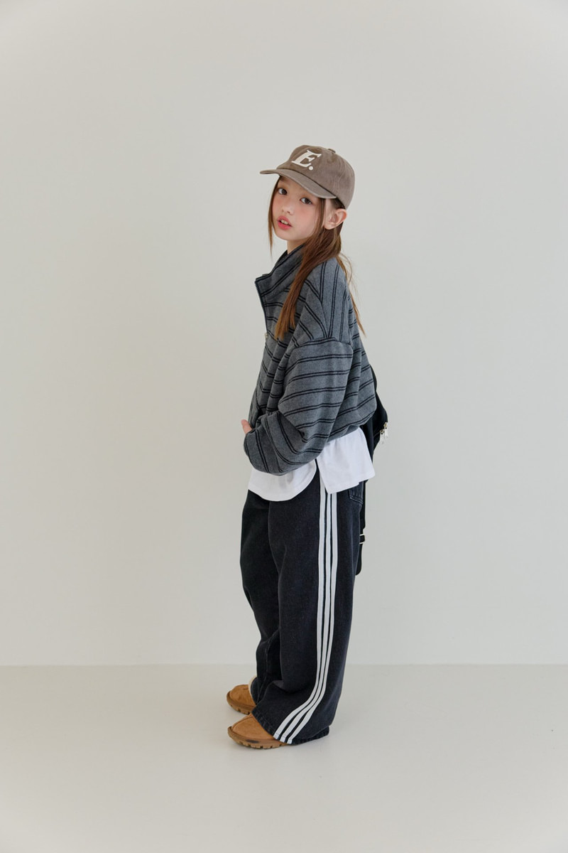 Double Fleece Striped Zip-up by Dore Dore for Child - view 11