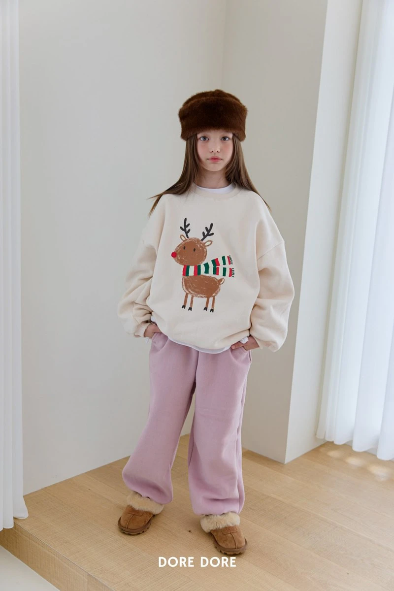 Double Fleece Jogger Pants by Dore Dore for Child - view 9