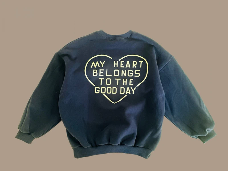 Double Fleece Love Sweatshirt by Dore Dore for Child - view 6