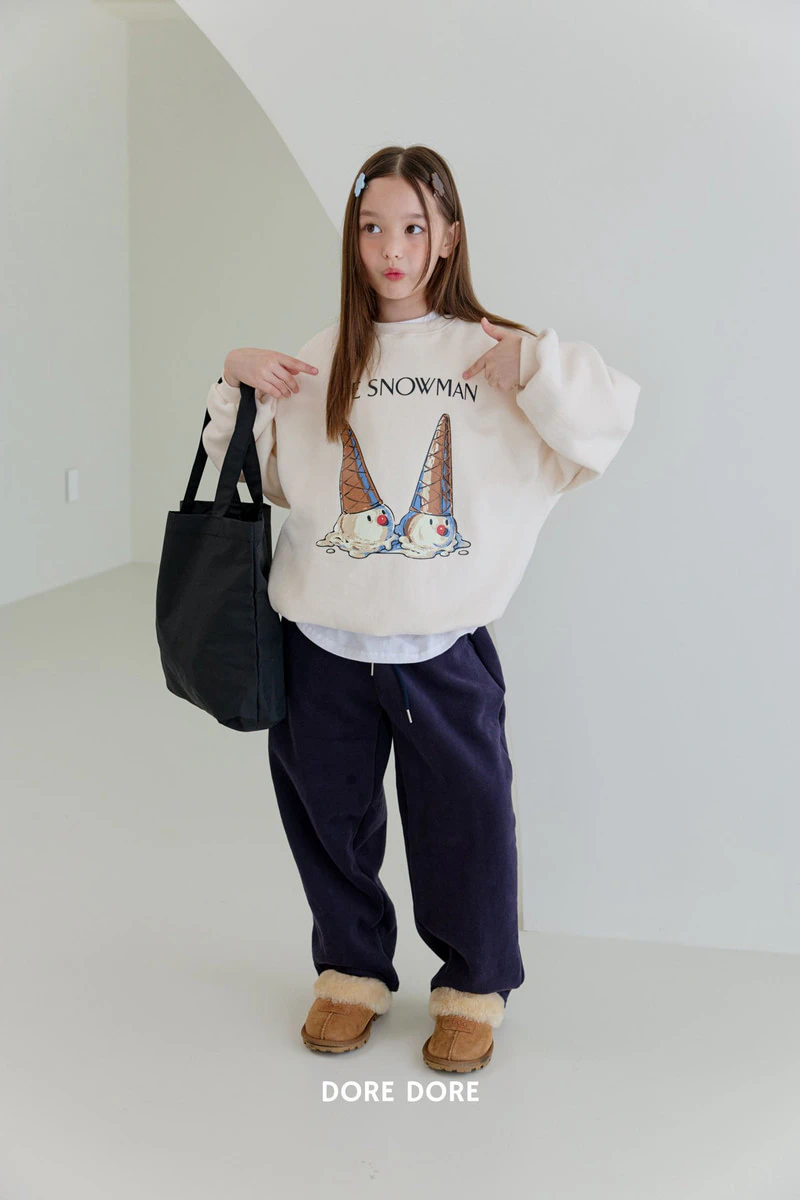 Double Fleece Snow Sweatshirt by Dore Dore for Child - view 8