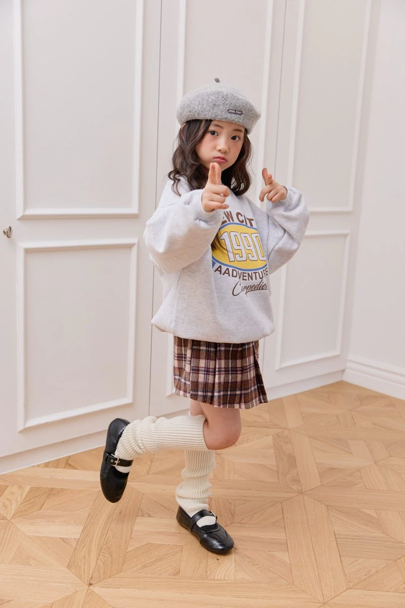 Velour Woolen Check Shorts by Dore Dore for Child - view 7