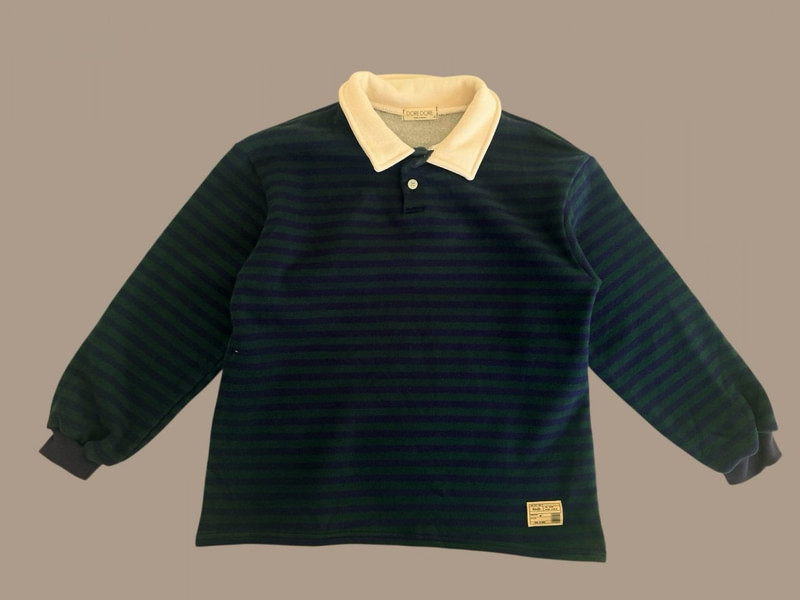 Fine Striped Collar Tee by Dore Dore for Child - view 5