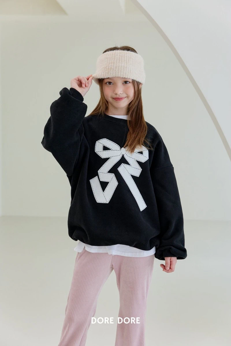 Double Fleece Ribbon Sweatshirt by Dore Dore for Child - view 1