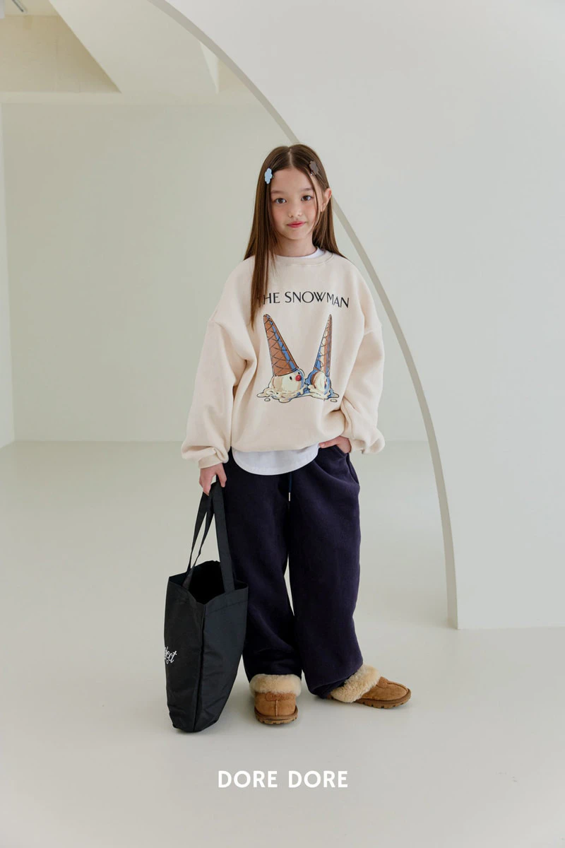 Double Fleece Snow Sweatshirt by Dore Dore for Child - view 9