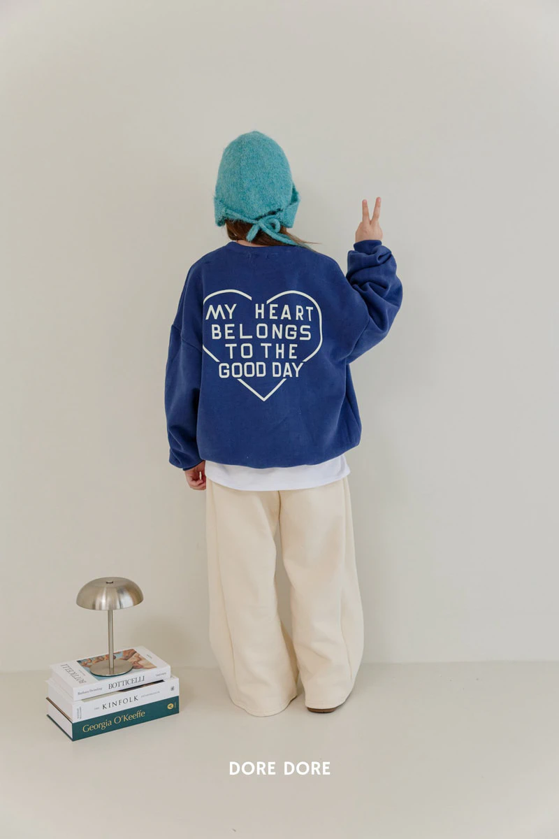 Double Fleece Love Sweatshirt by Dore Dore for Child - view 8