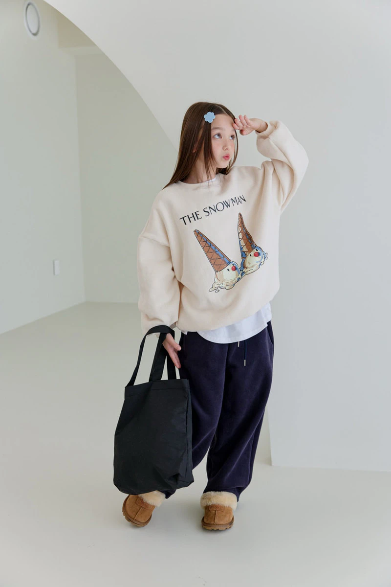Double Fleece Snow Sweatshirt by Dore Dore for Child - view 10