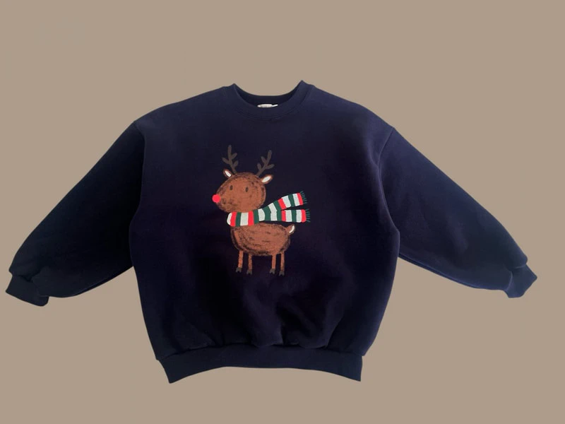 Double Fleece Rudolph Sweatshirt by Dore Dore for Child - view 3